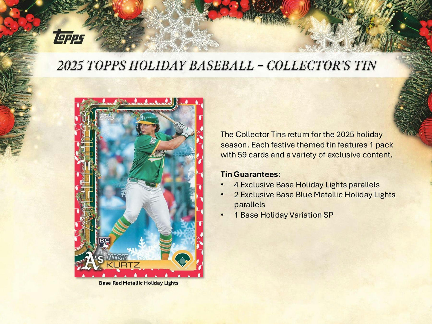 2025 Topps Baseball Holiday Tin  at King Card Canada