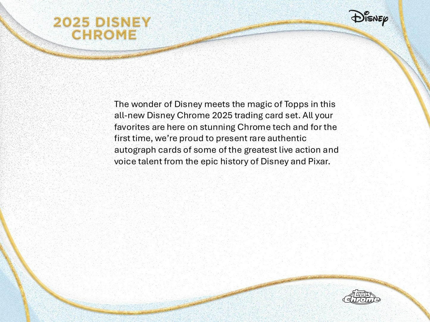 2025 Topps Chrome Disney Blaster Value Box 887521146346 at King Card Canada