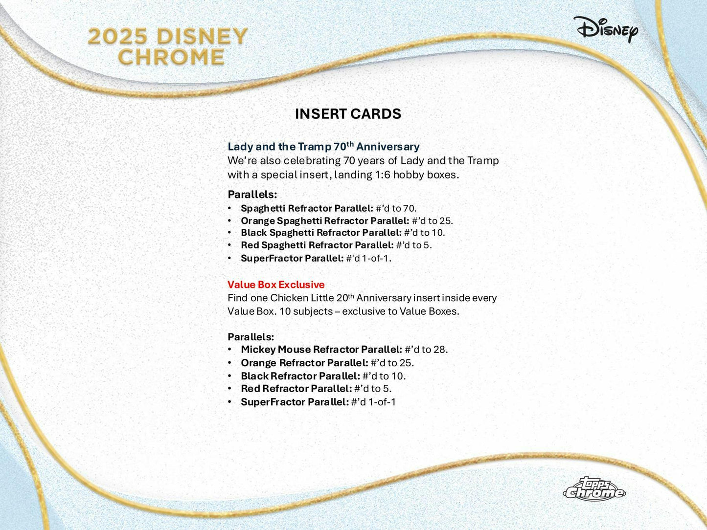 2025 Topps Chrome Disney Blaster Value Box 887521146346 at King Card Canada