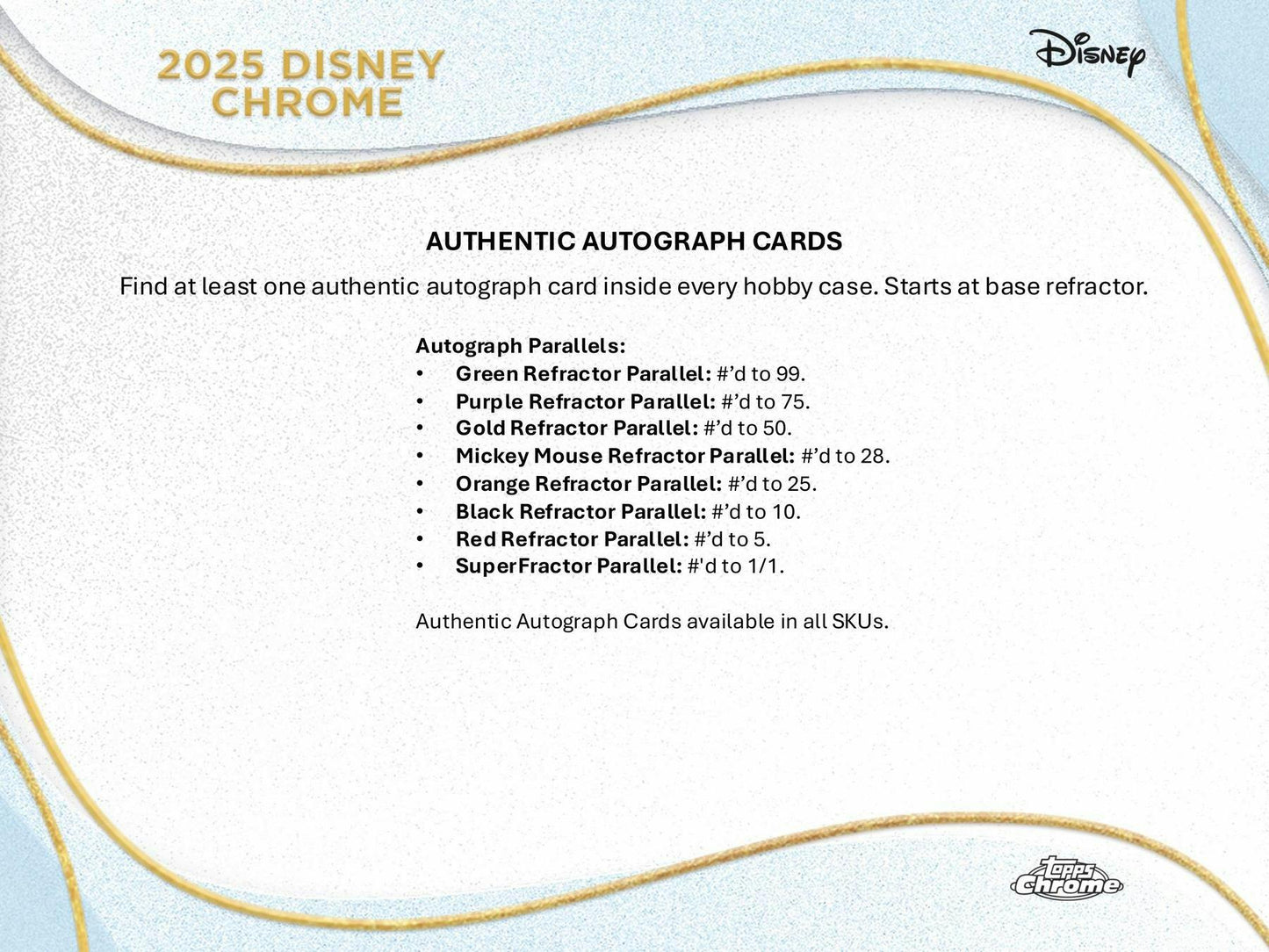 2025 Topps Chrome Disney Blaster Value Box 887521146346 at King Card Canada