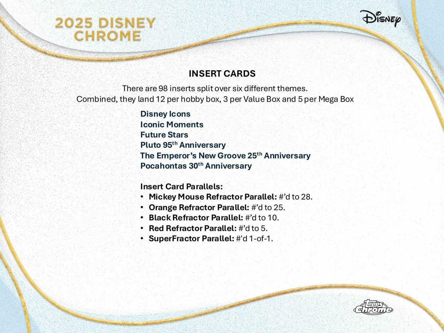 2025 Topps Chrome Disney Mega Box 887521146383 at King Card Canada