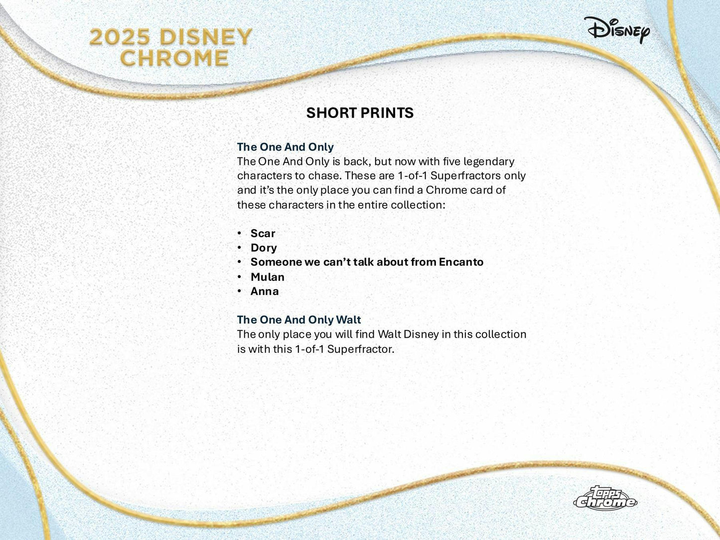 2025 Topps Chrome Disney Mega Box 887521146383 at King Card Canada
