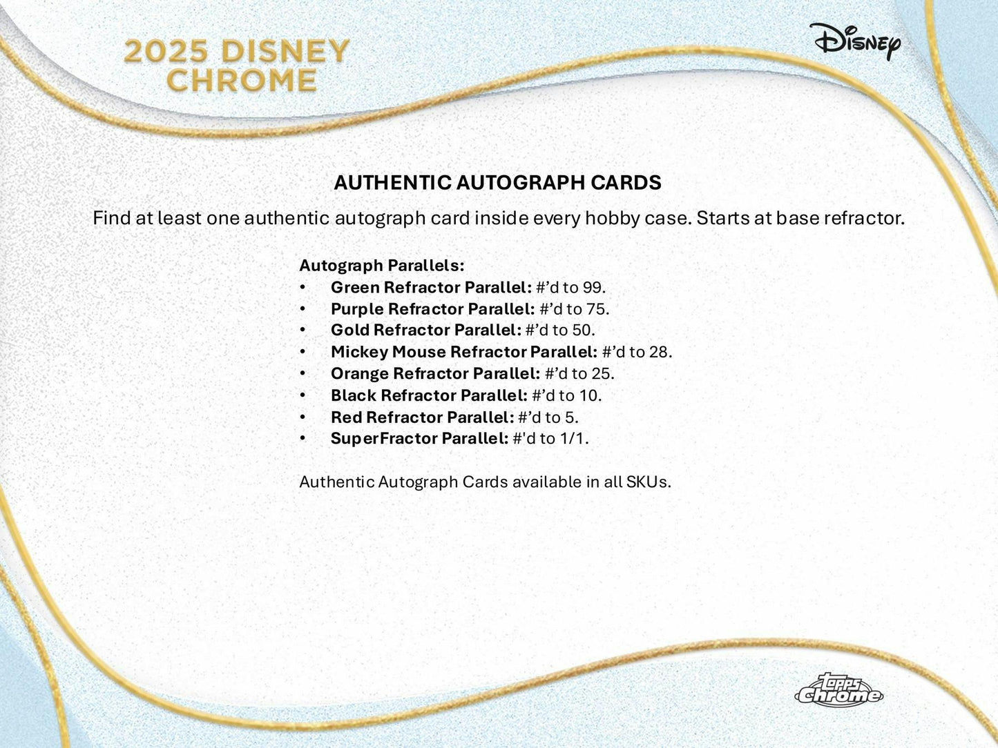 2025 Topps Chrome Disney Mega Box 887521146383 at King Card Canada