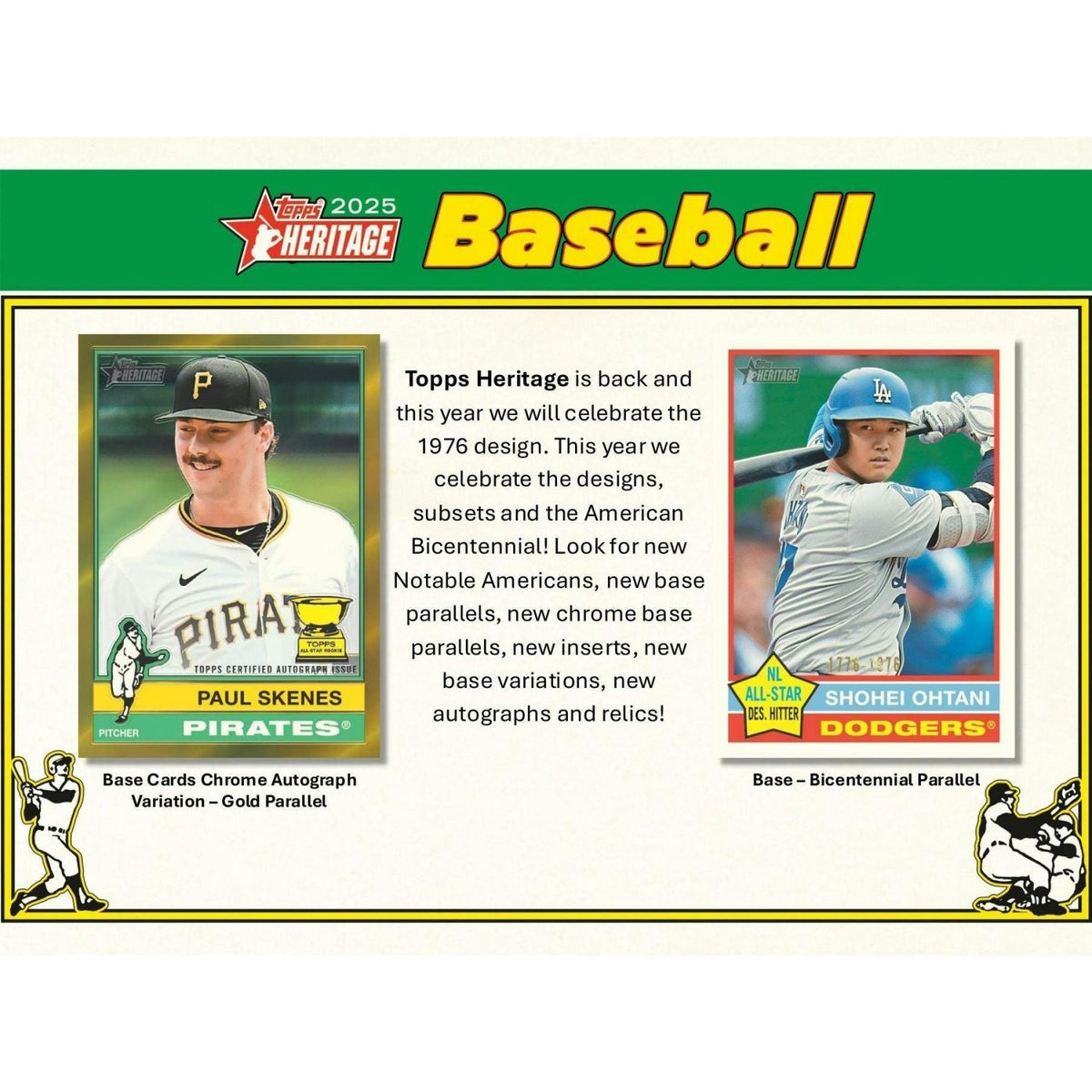 2025 Topps Heritage Baseball Blaster Value Box 887521135523 at King Card Canada