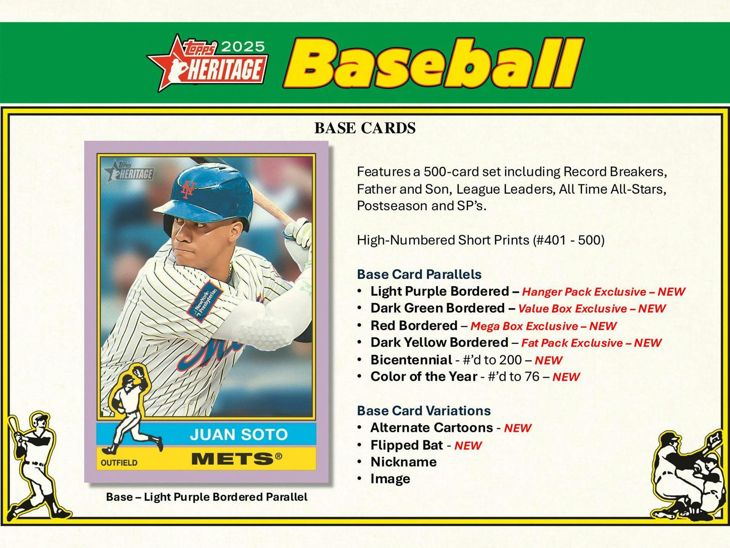 2025 Topps Heritage Baseball Blaster Value Box 887521135523 at King Card Canada