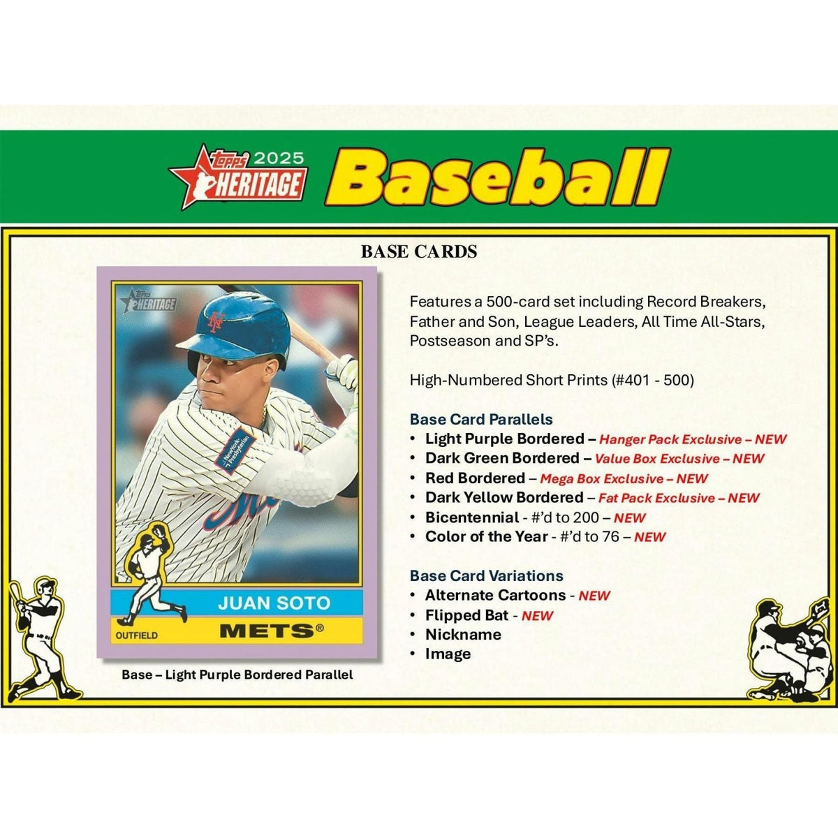 2025 Topps Heritage Baseball Blaster Value Box 887521135523 at King Card Canada