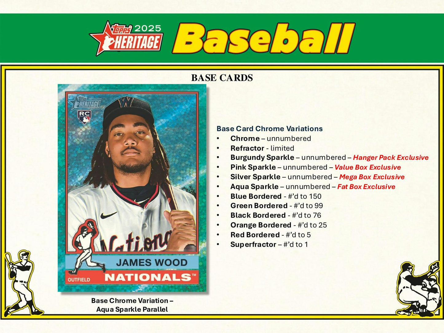 2025 Topps Heritage Baseball Blaster Value Box 887521135523 at King Card Canada