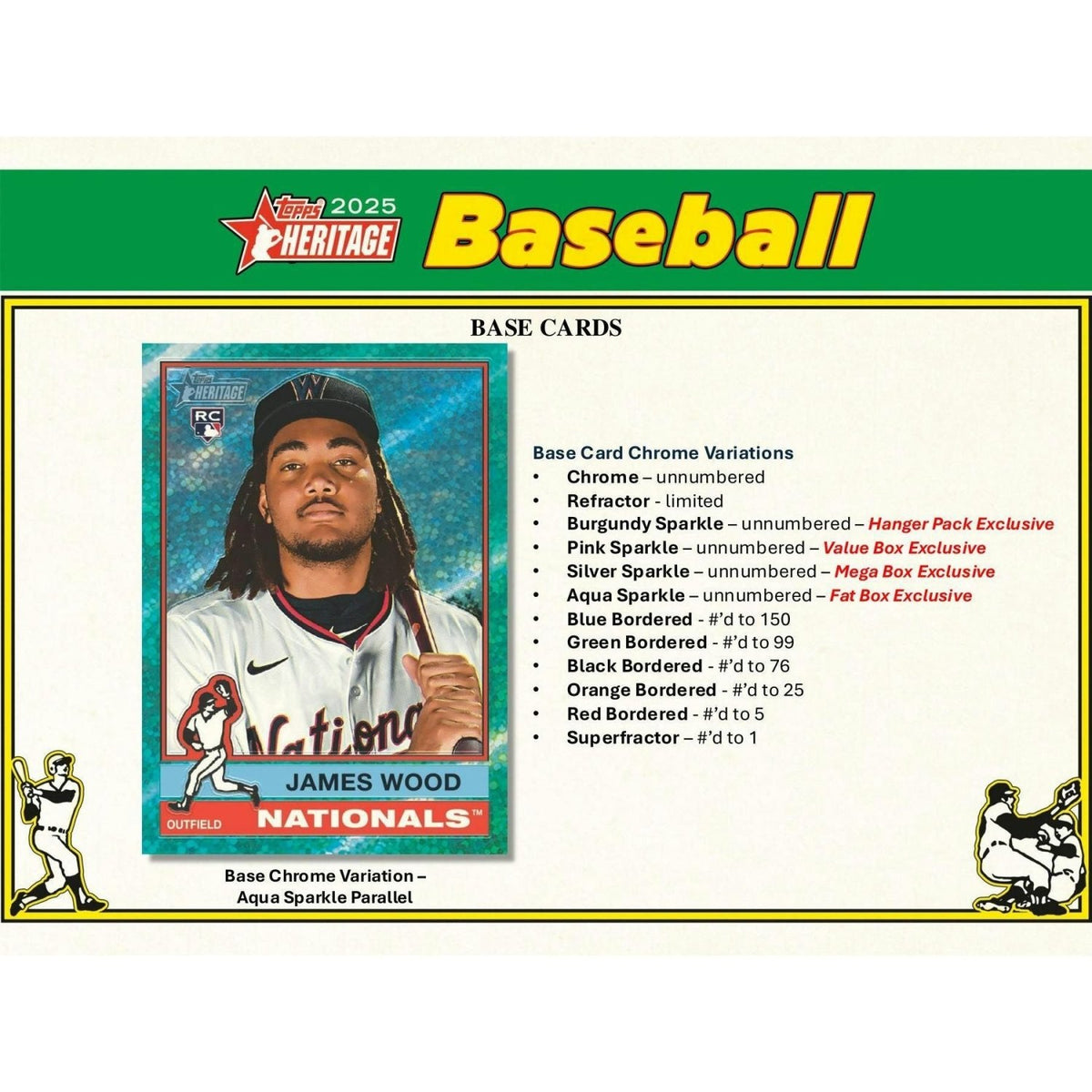 2025 Topps Heritage Baseball Blaster Value Box 887521135523 at King Card Canada