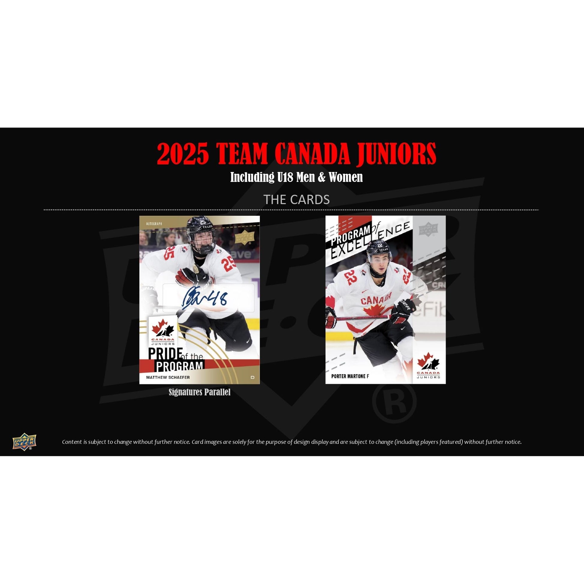 2025 Upper Deck Team Canada Juniors Hockey Blaster Box 053334071468 at King Card Canada