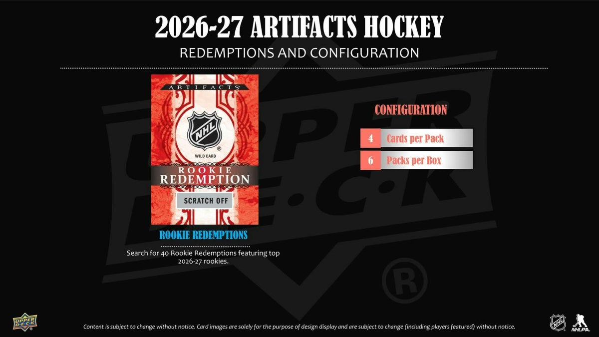 2026-27 Upper Deck Artifacts Hockey Blaster Box 053334271530 at King Card Canada
