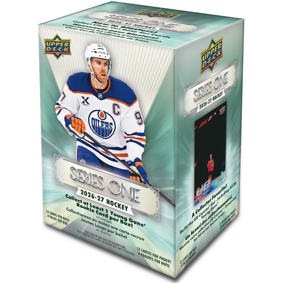 2026-27 Upper Deck Series 1 Hockey Blaster Box 053334540704 at King Card Canada