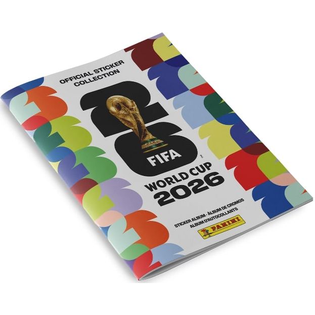Panini FIFA World Cup 2026 sticker album, angled view
