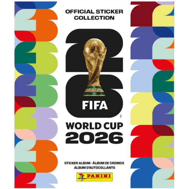 Panini FIFA World Cup 2026 official sticker album softcover, front cover