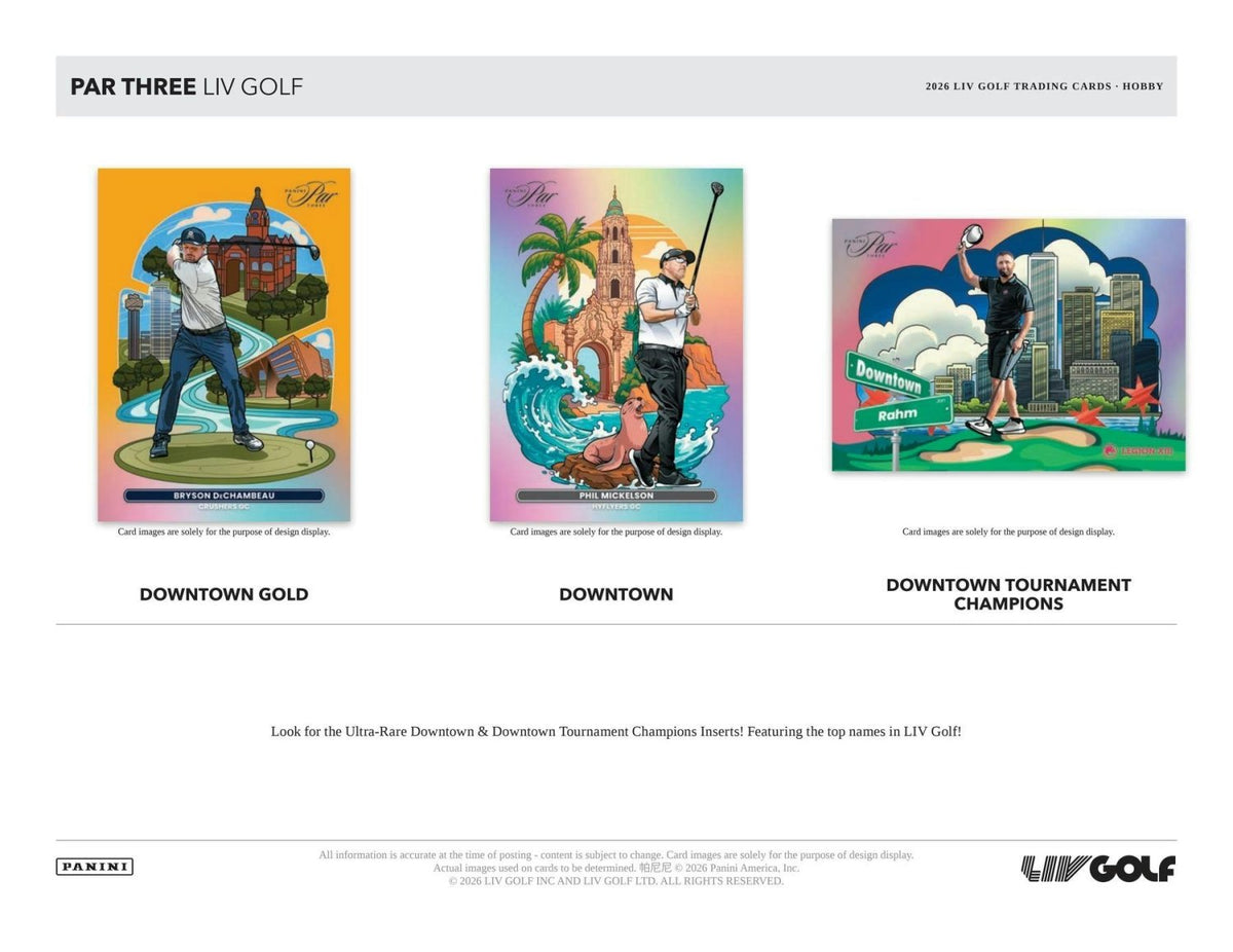 2026 Panini Par Three LIV Golf Hobby Box 746134197567 at King Card Canada