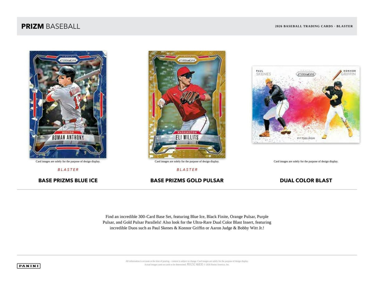 2026 Panini Prizm Baseball Blaster Box 746134198830 at King Card Canada