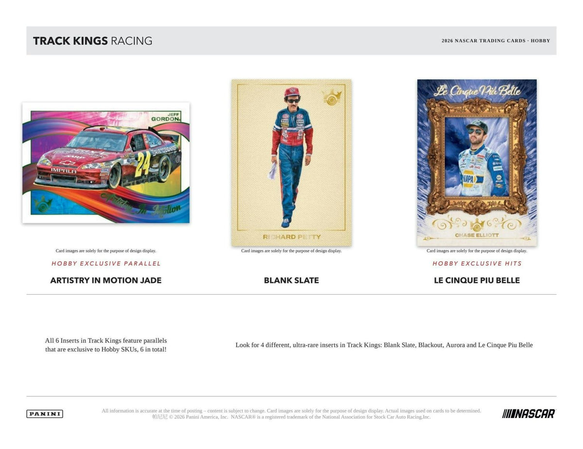 2026 Panini Track Kings NASCAR Racing Hobby Box 746134197666 at King Card Canada