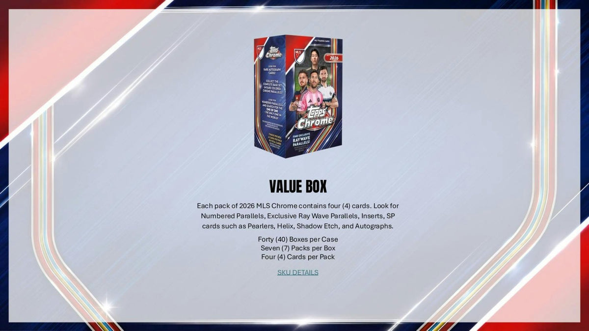 2026 Topps Chrome MLS Major League Soccer Blaster Value Box 887521161751 at King Card Canada