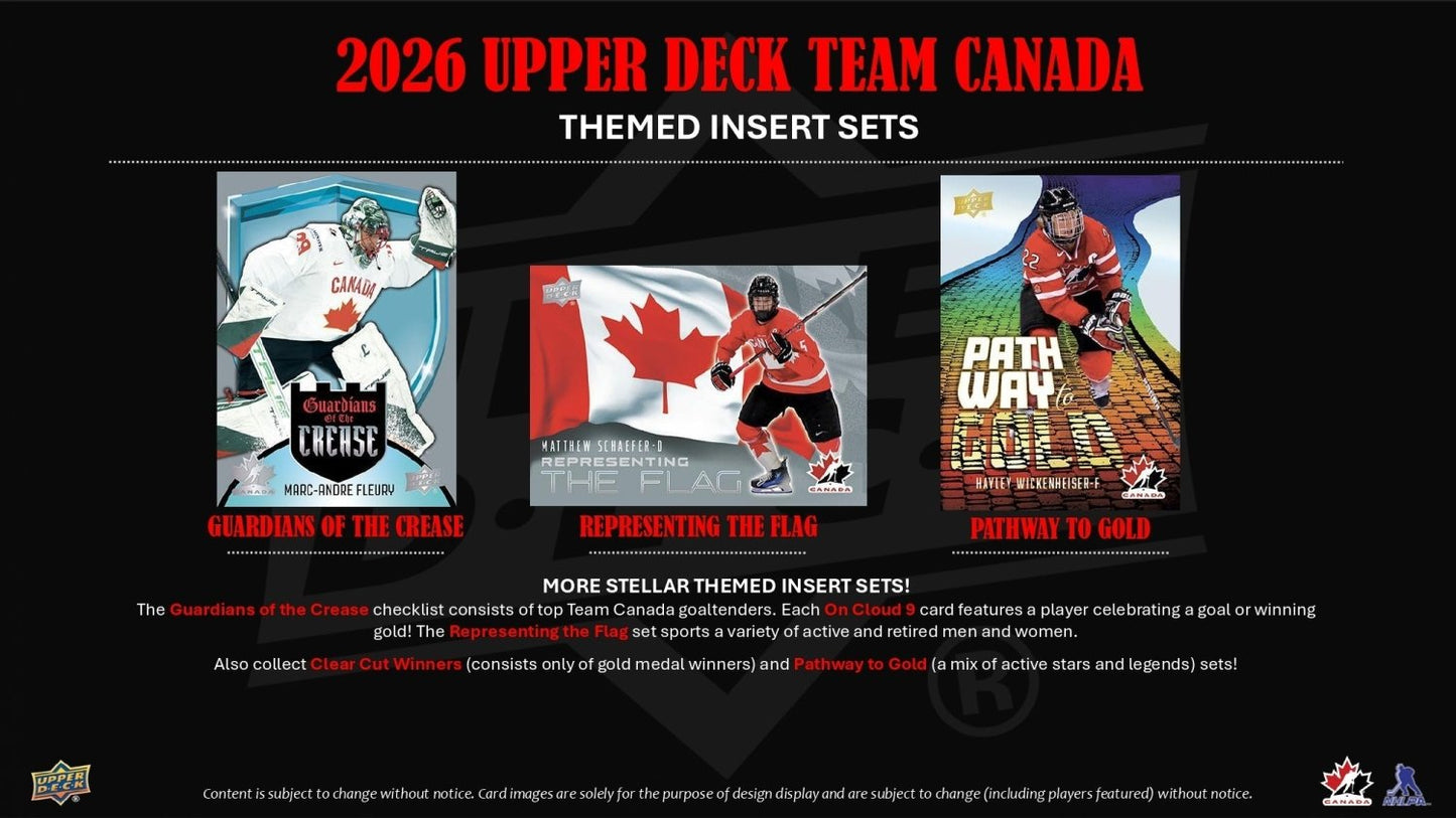 2026 Upper Deck Team Canada Hockey Blaster Box 053334248518 at King Card Canada