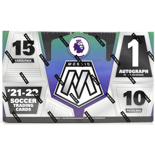 2021 - 22 Panini Mosaic EPL English Premier League Soccer Hobby Box at King Card Canada