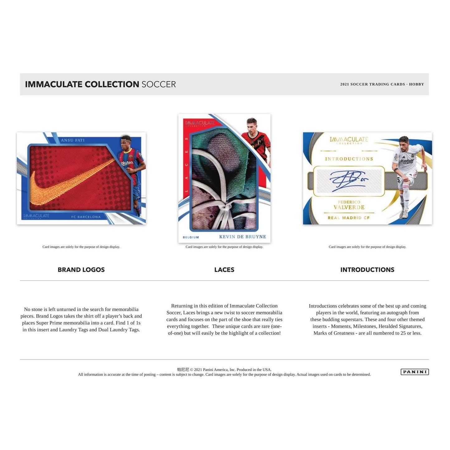 2021 Panini Immaculate Soccer Hobby Box at King Card Canada