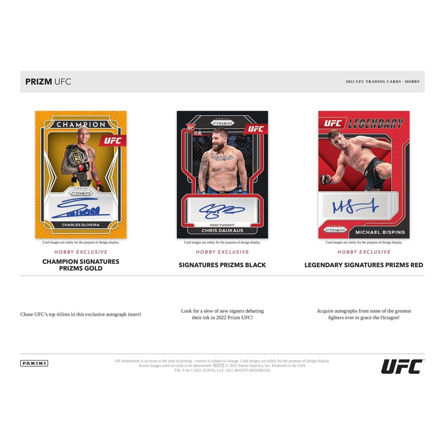 2022 Panini Prizm UFC Hobby Box at King Card Canada