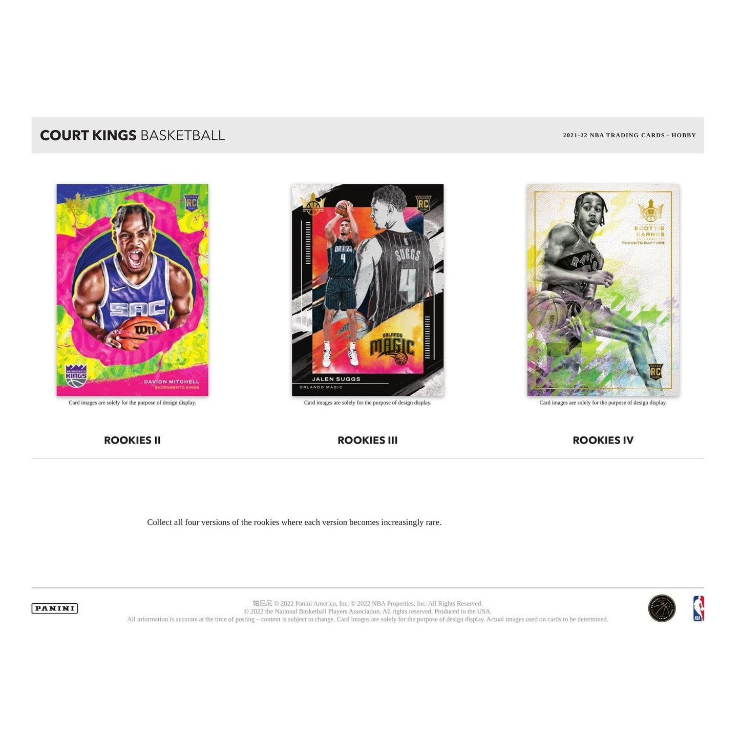2021 - 22 Panini Court Kings Basketball Hobby Box at King Card Canada