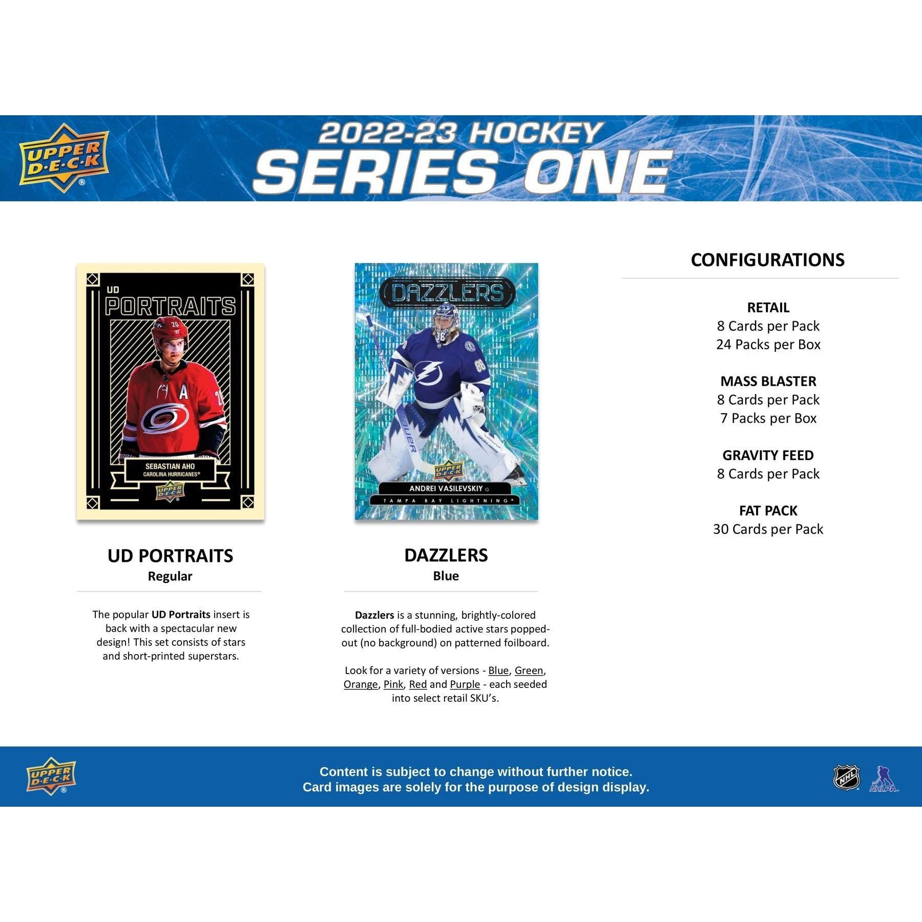 2022 - 23 Upper Deck Series 1 Hockey Blaster Box at King Card Canada