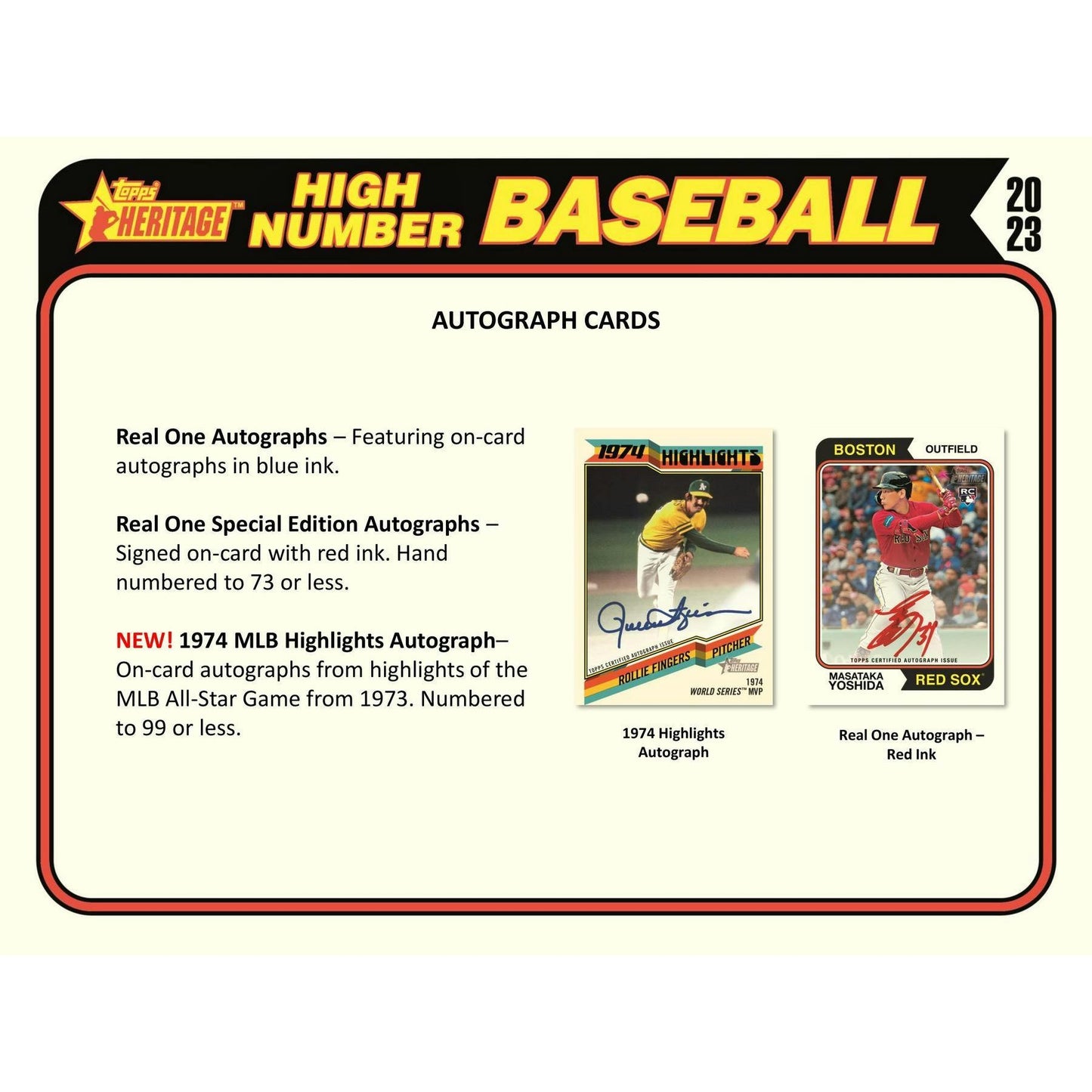 2023 Topps Heritage High Number Baseball Hobby Box
