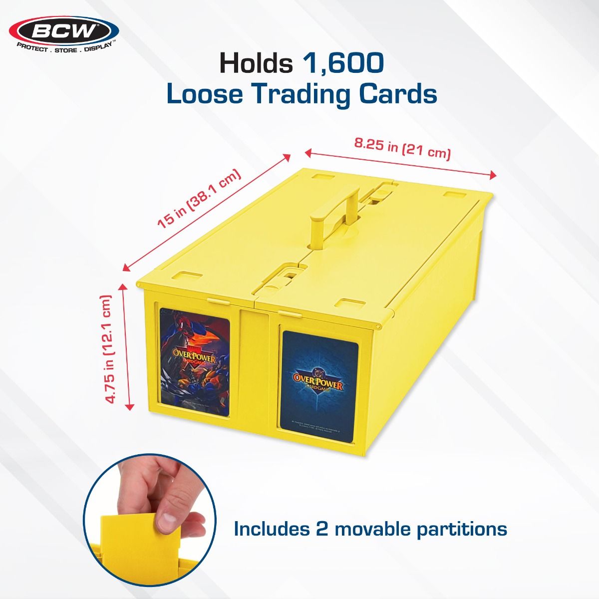 BCW Collectible Card Storage Bin - 1600 Card 722626010620 at King Card Canada