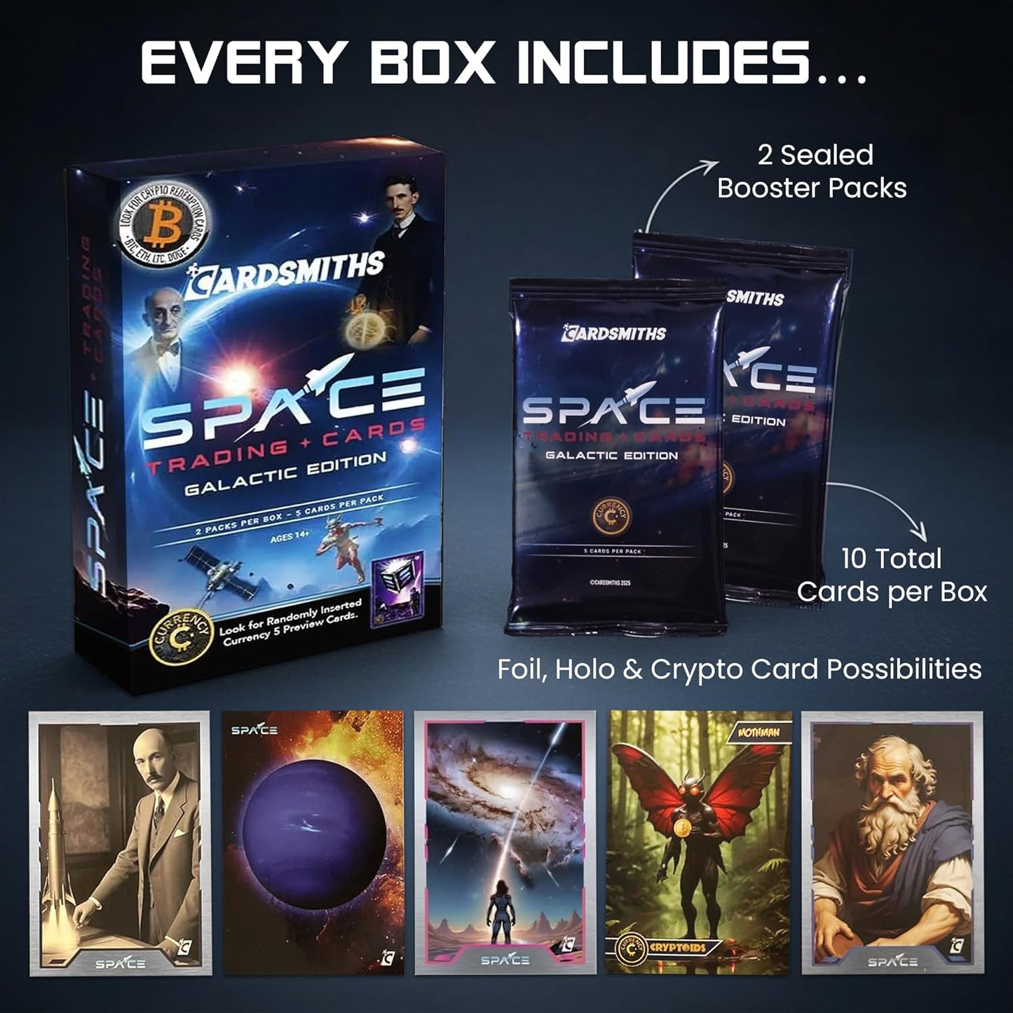 Cardsmiths Currency Space: Galactic Edition Trading Cards Collector Box 840282629175 at King Card Canada