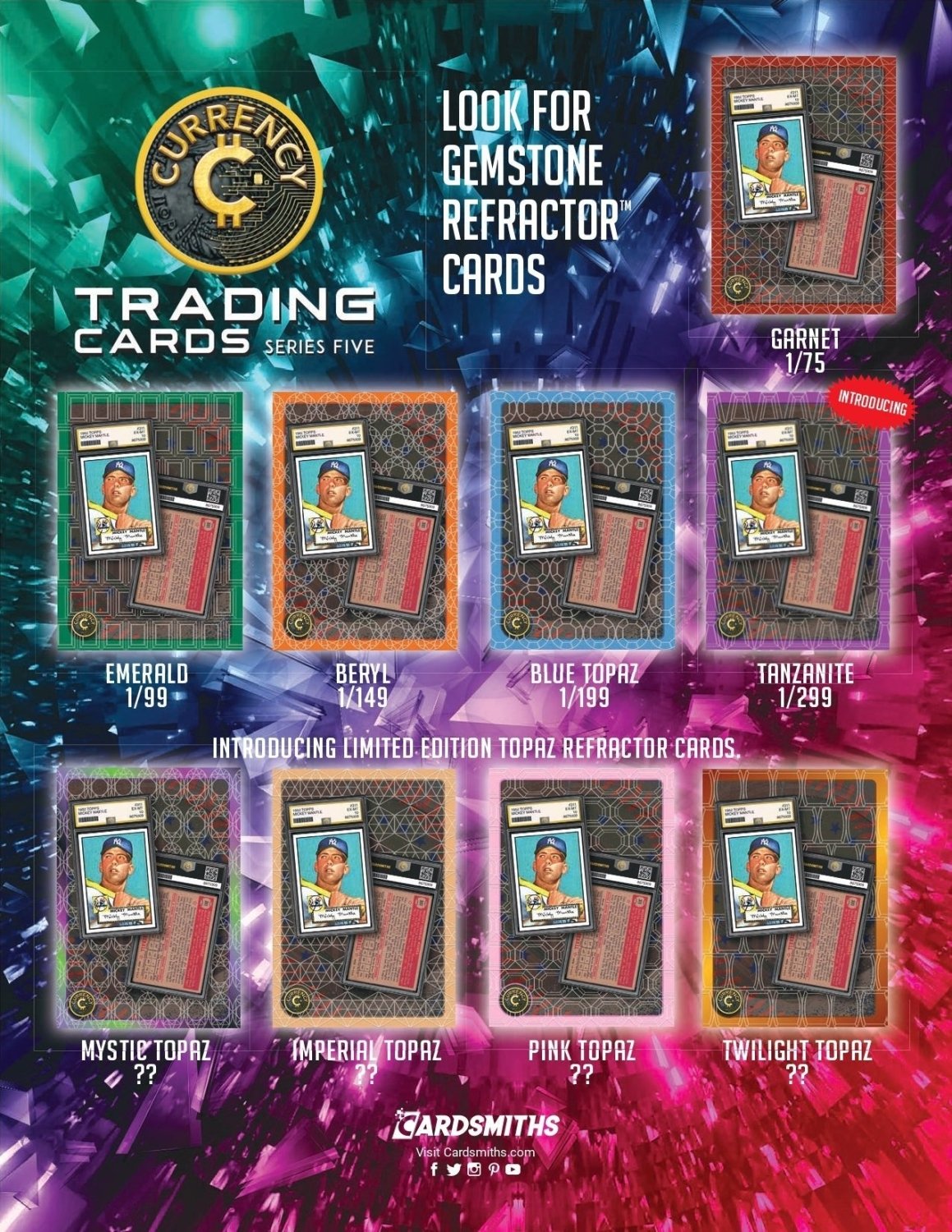 Cardsmiths Currency Trading Cards Series 5 Collector Box 840282637750 at King Card Canada