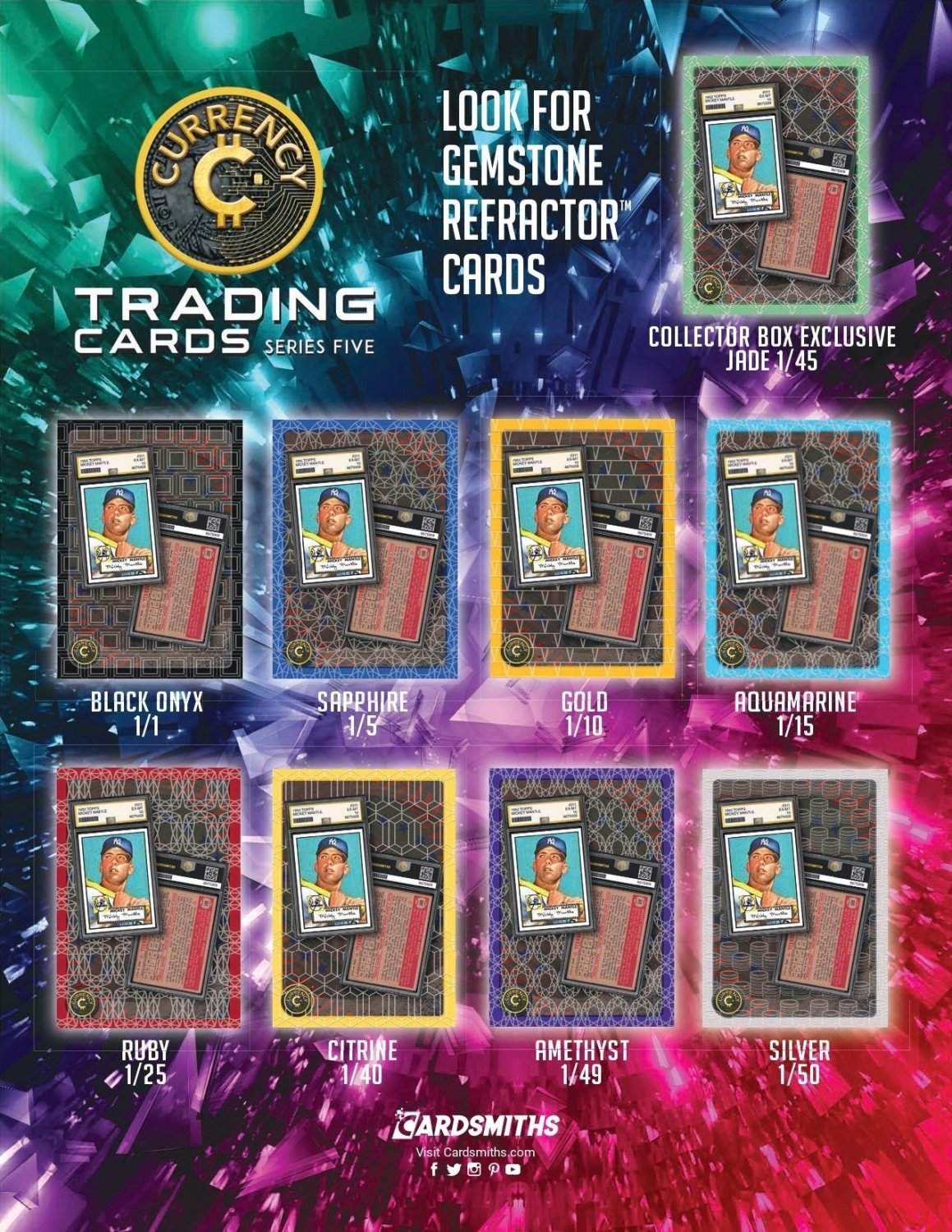 Cardsmiths Currency Trading Cards Series 5 Collector Box 840282637750 at King Card Canada
