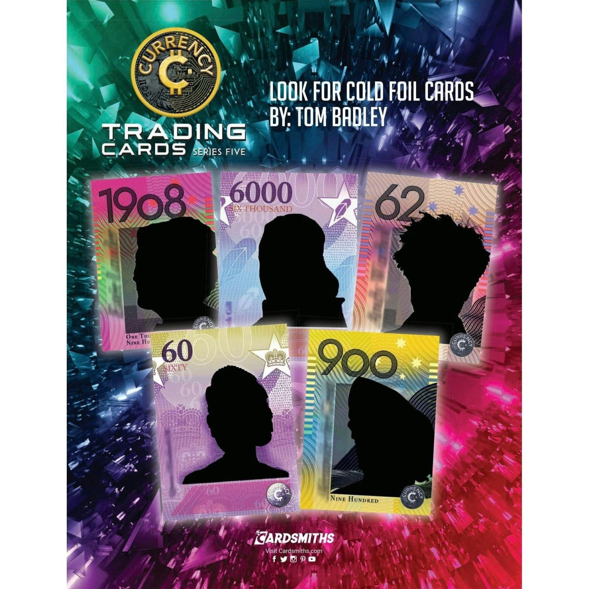 Cardsmiths Currency Trading Cards Series 5 Mega Box 840282637767 at King Card Canada