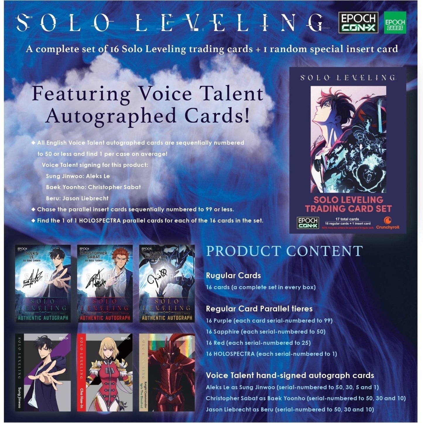 Epoch Con - X Solo Leveling Trading Card Set Box 5054131582411 at King Card Canada