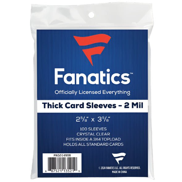 Fanatics Soft Thick Size Trading Card Penny Sleeves (Pack of 100) at King Card Canada Fanatics Soft Thick Size Trading Card Penny Sleeves (Pack of 100) at King Card Canada