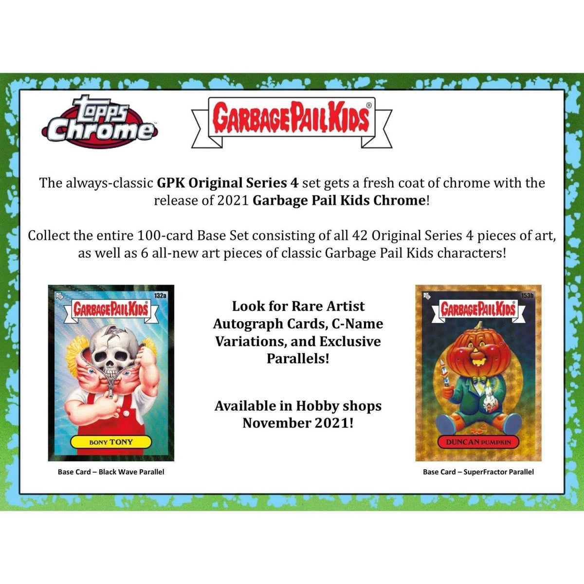 Topps Chrome Garbage Pail Kids Series 4 Hobby Box at King Card Canada