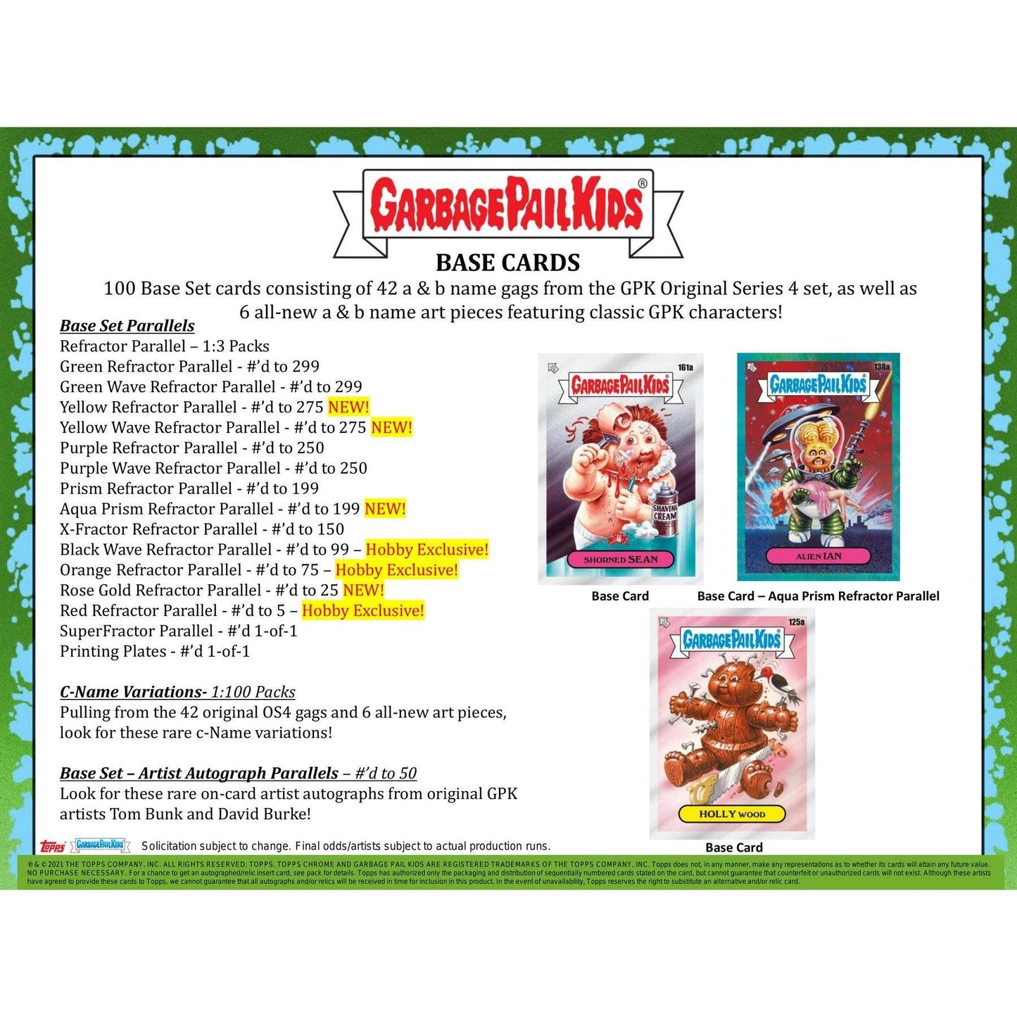 Topps Chrome Garbage Pail Kids Series 4 Hobby Box at King Card Canada