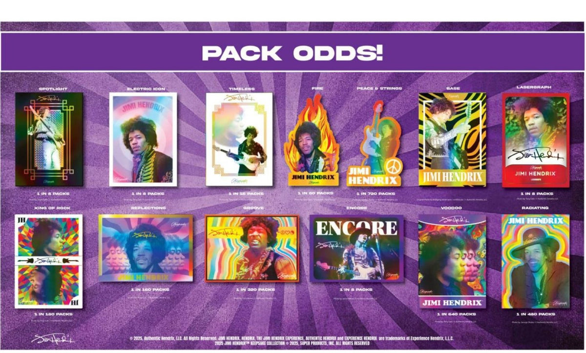 Jimi Hendrix 2025 Keepsake Premiere Collection Hobby Box 199284064478 at King Card Canada