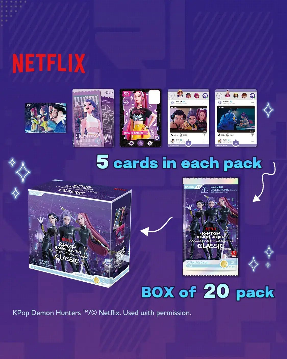 Kayou K-Pop Demon Hunters Collectible Trading Cards - Classic Edition 001-NA 6937187415607 at King Card Canada