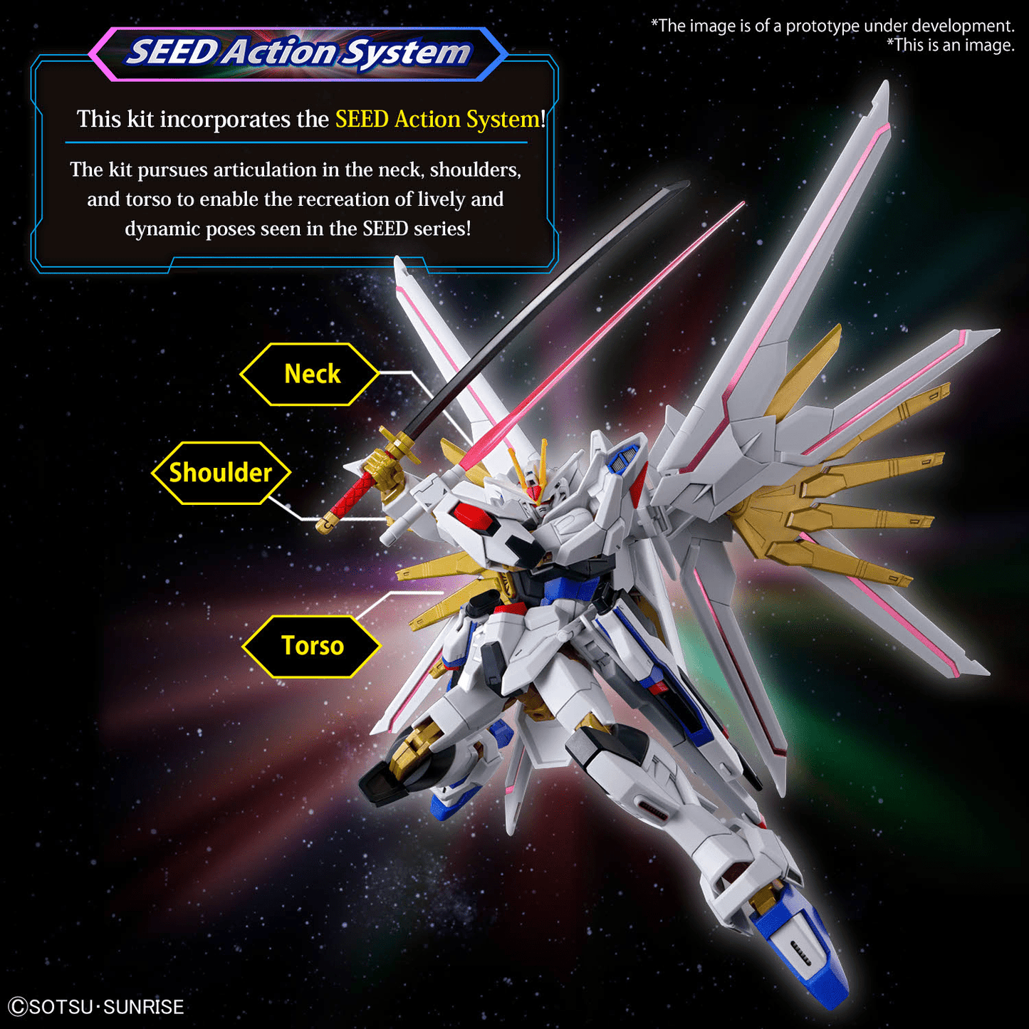 Mighty Strike Freedom Gundam - Cosmic Era 250 Gunpla Model (HG 1/144 Scale) 4573102663849 at King Card Canada