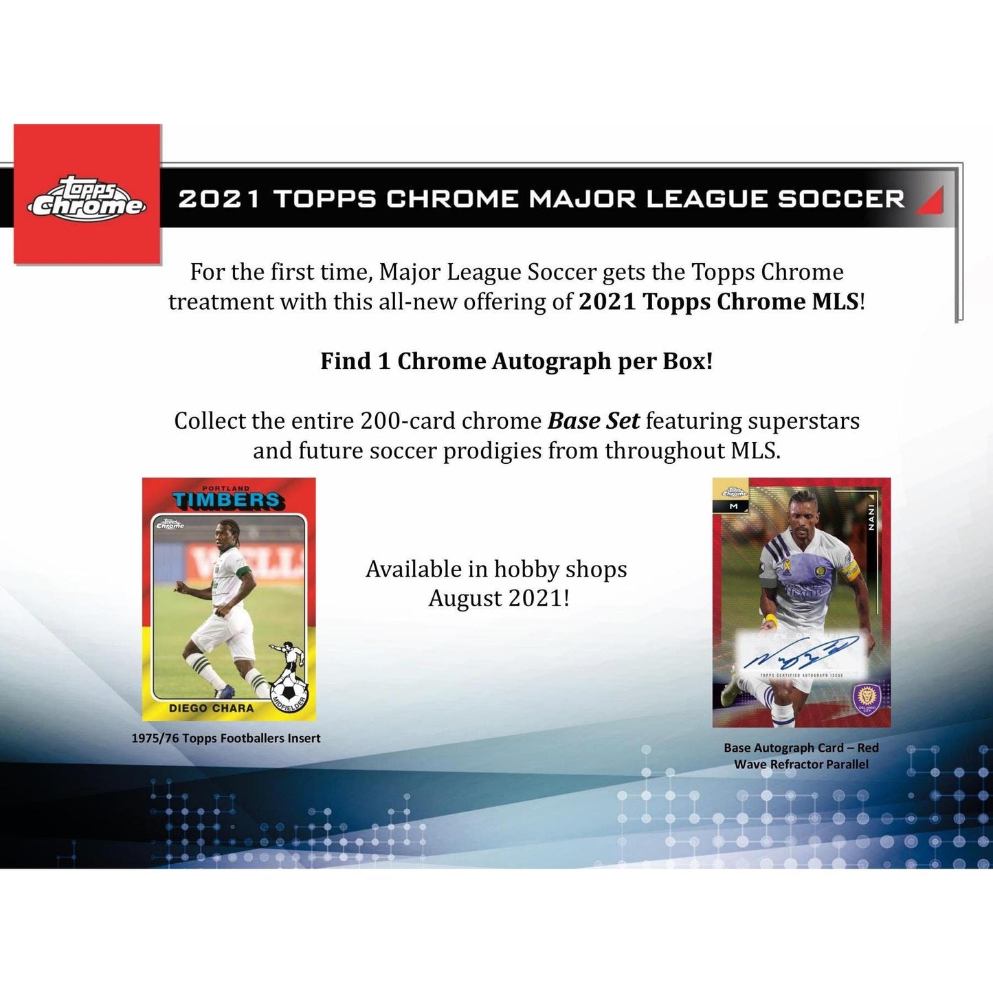 2021 Topps Chrome MLS Soccer Hobby Box at King Card Canada