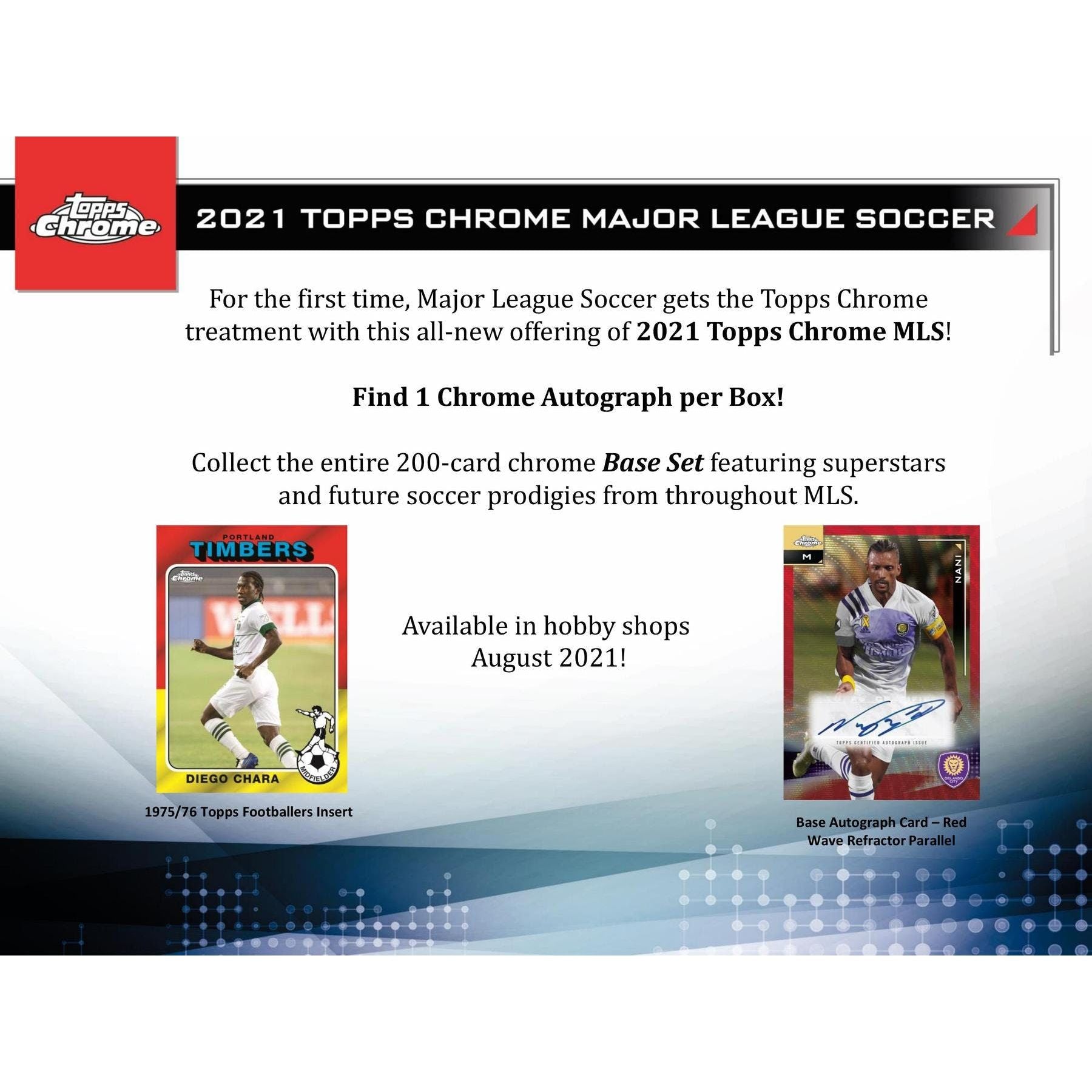 2021 Topps Chrome MLS Soccer Hobby Box at King Card Canada