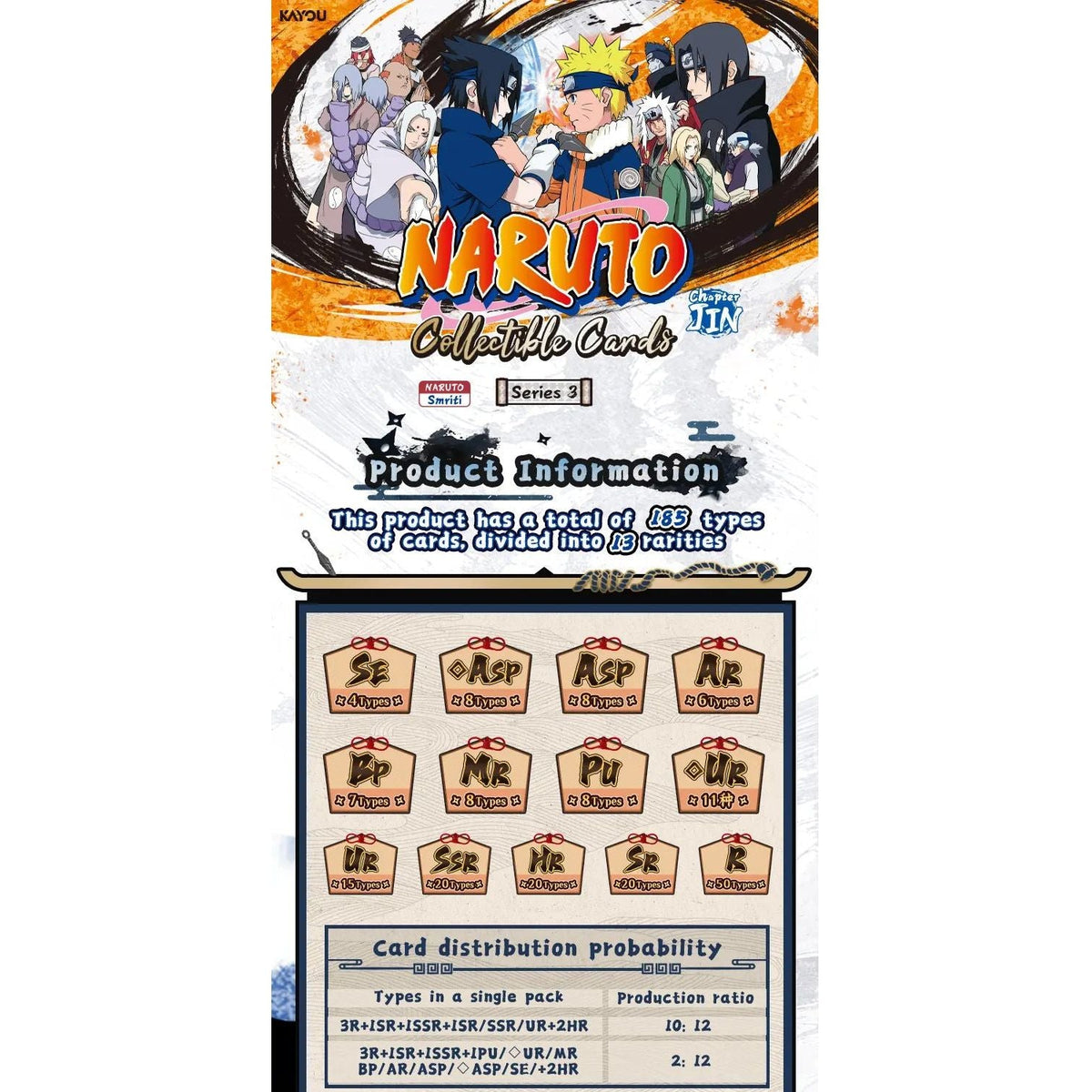 Naruto Smriti Collectible Trading Cards Booster Box - Chapter Jin (Series 3) 6937187414839 at King Card Canada