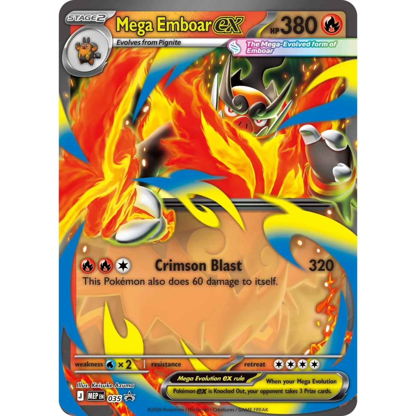 Pokemon Ascended Heroes ex Box (Mega Emboar) 0196214141469 at King Card Canada