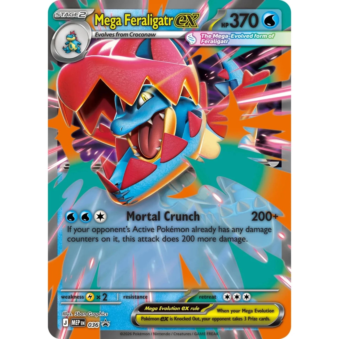Pokemon Ascended Heroes ex Box (Mega Feraligatr) 0196214141469 at King Card Canada