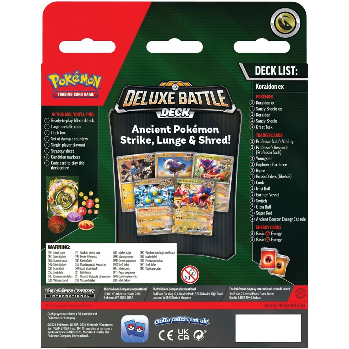 Pokemon Deluxe Battle Deck (Koraidon EX) at King Card Canada