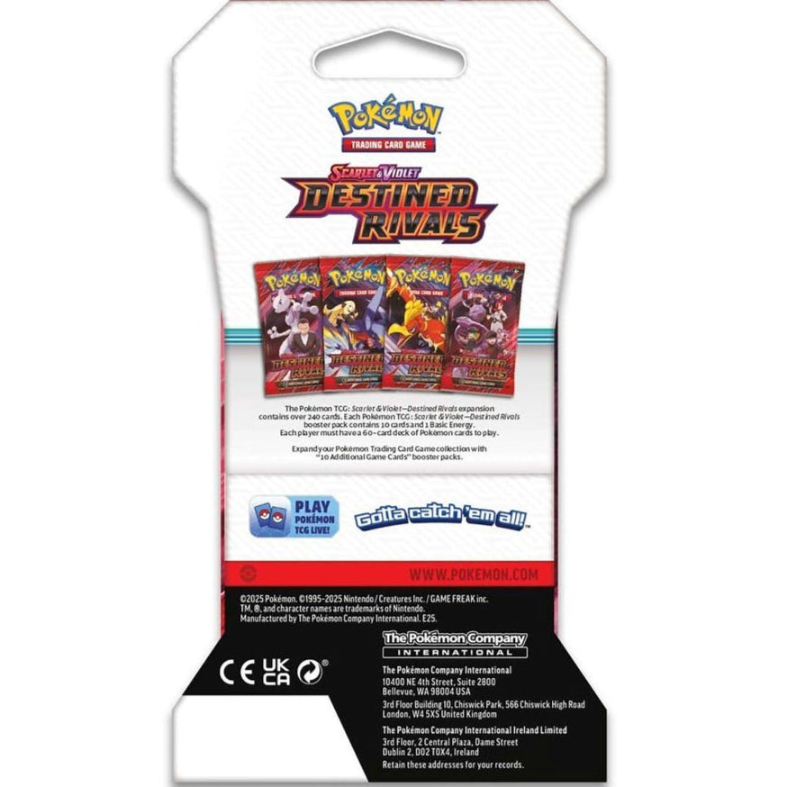 Pokemon Destined Rivals Sleeved Booster Pack 0196214111233 at King Card Canada
