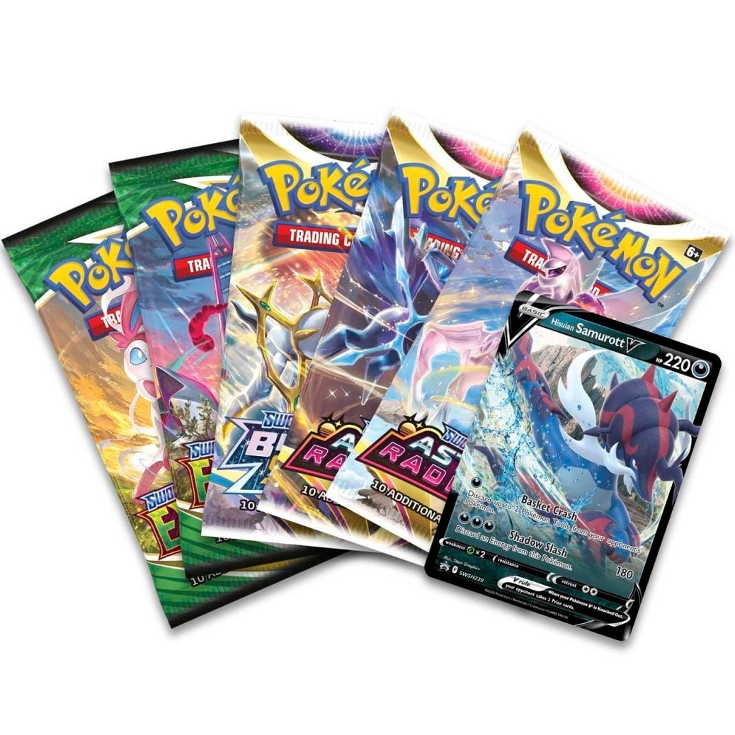 Pokemon Divergent Powers Tin (Hisuian Samurott V) 0820650172151 at King Card Canada
