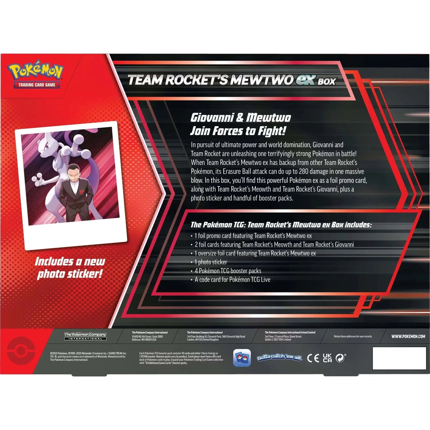 Pokemon ex Box (Team Rocket's Mewtwo) 0196214124073 at King Card Canada