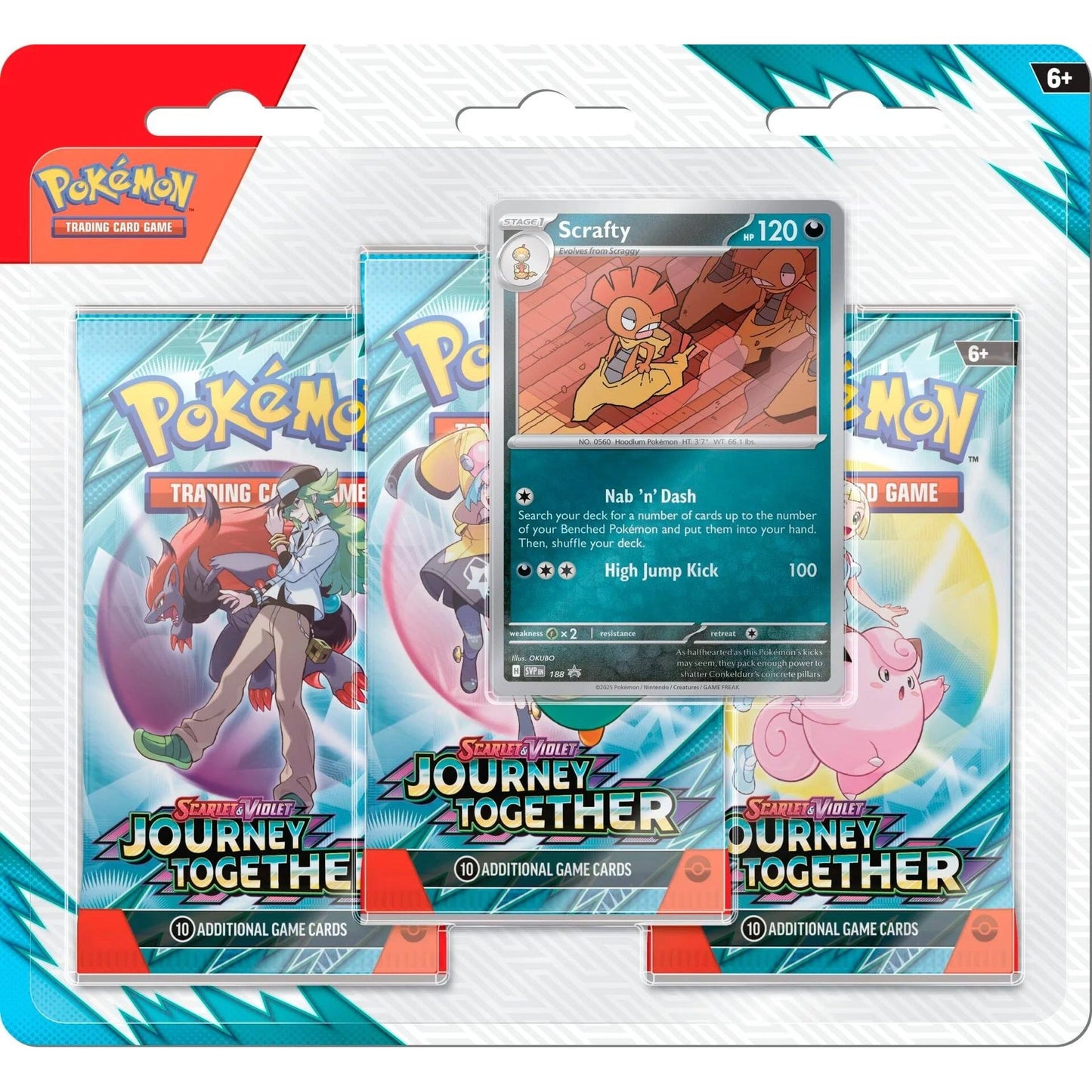 Pokemon Journey Together 3 - Pack Blister Set 0196214124233 at King Card Canada